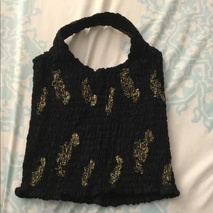 Crop top, with a neck wrap around